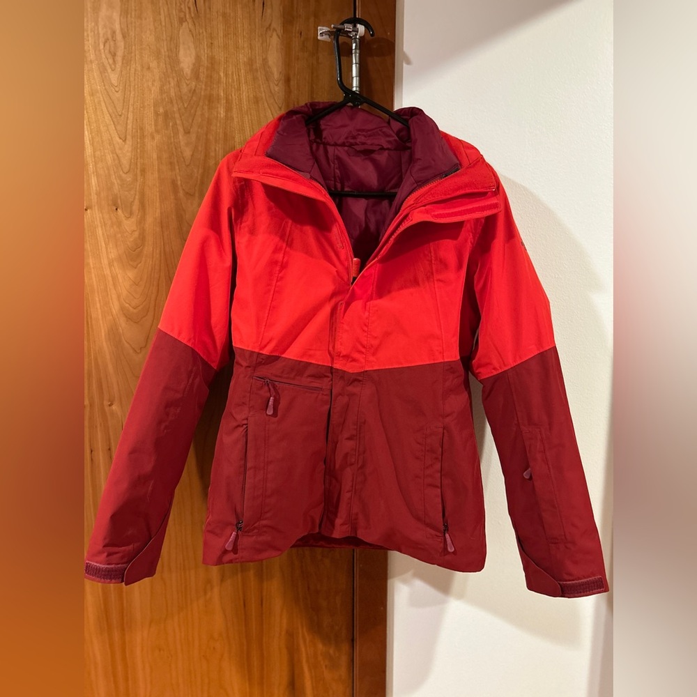 The North Face Red Coat with Removable Layer